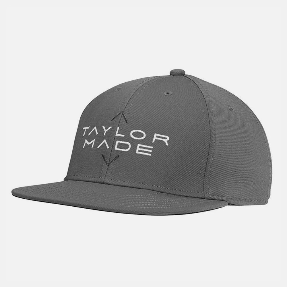 NWOT TaylorMade Flatbill Stretch Hat in Grey